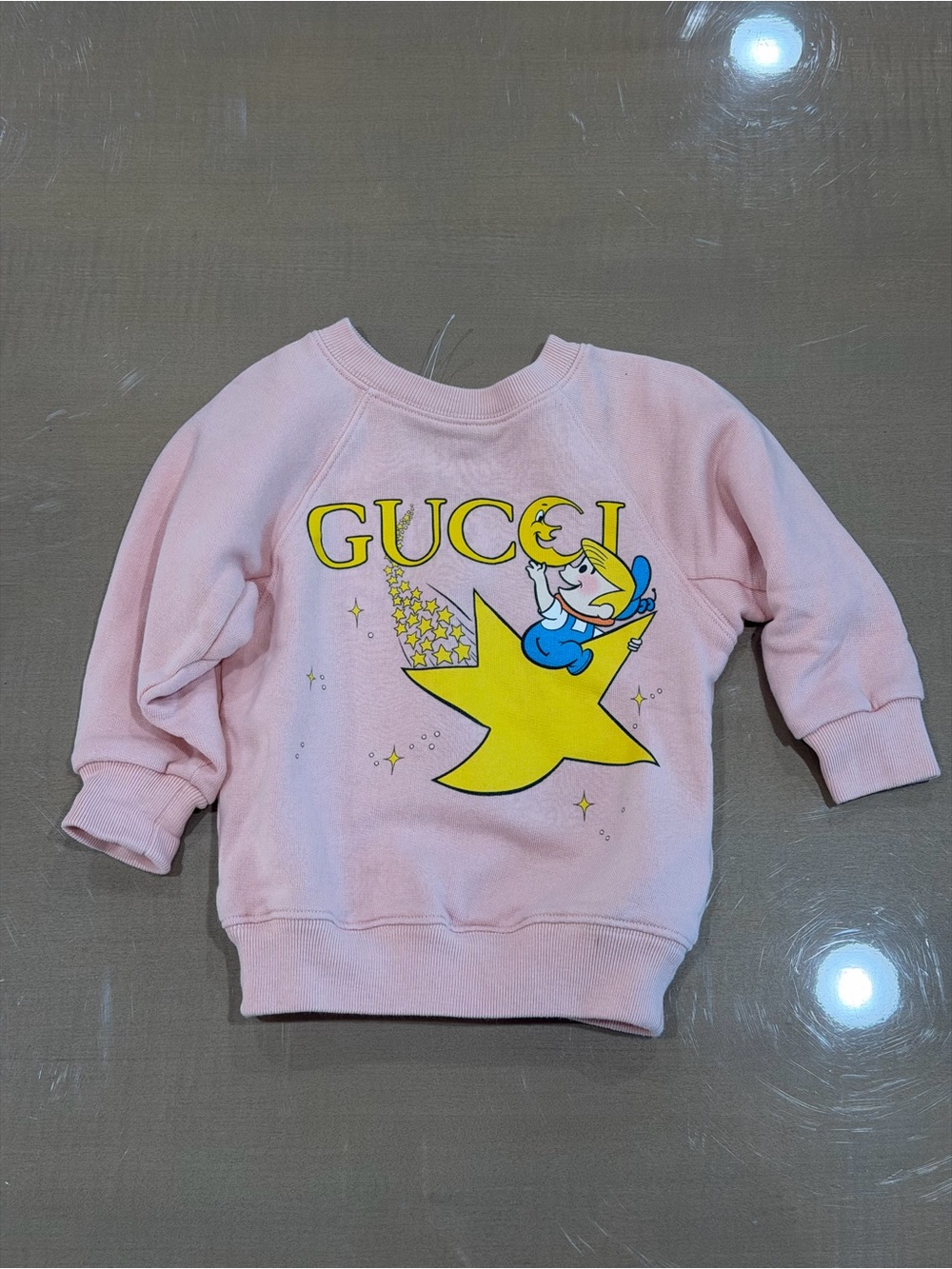Gucci Kids Pink Star Jetsons Graphic Sweatshirt